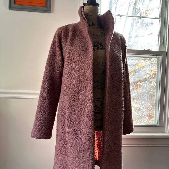 A New Day warm pink teddy open coat | size XS - Picture 3 of 8